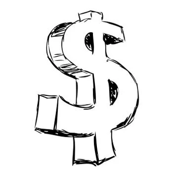 Dollar icon illustration Stock Illustration
