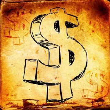 Dollar icon illustration Stock Illustration