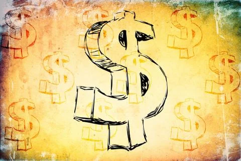 Dollar icon illustration Stock Illustration