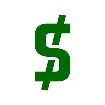 Dollar icon isolated logo Stock Illustration
