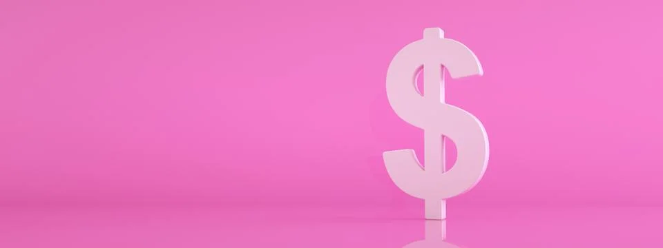 Dollar icon panoramic Stock Illustration