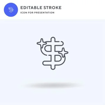 Dollar icon vector, filled flat sign, solid pictogram isolated on white, logo イラスト素材