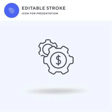 Dollar icon vector, filled flat sign, solid pictogram isolated on white, logo イラスト素材