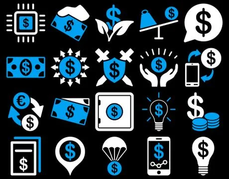 Dollar Icons Stock Illustration