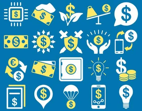 Dollar Icons Stock Illustration