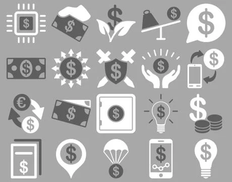 Dollar Icons Stock Illustration