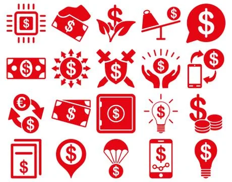 Dollar Icons Stock Illustration