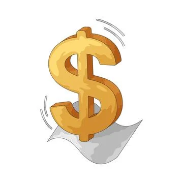 Dollar illustration 스톡 일러스트
