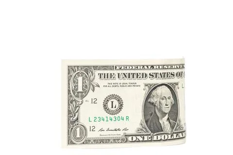 Dollar isolate on a white background. Stock Photos