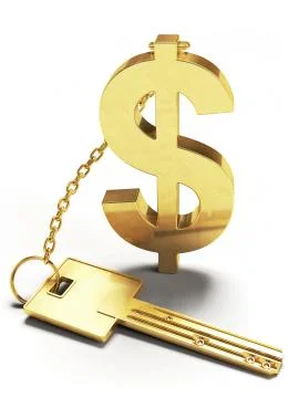 Dollar key Stock Illustration