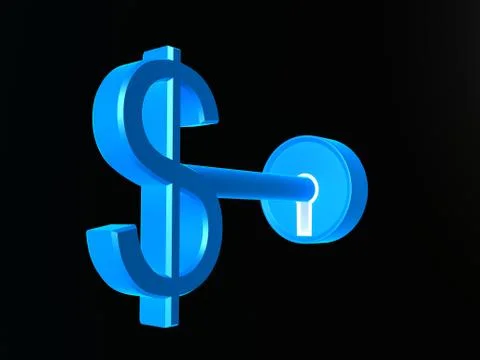 Dollar key Stock Illustration