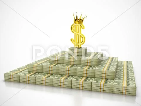 Dollar king Stock Illustration