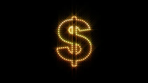 Dollar LEDS 01 Stock Footage 32941394
