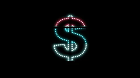 Dollar LEDS 02 Stock Footage 32942071