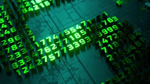 Dollar logo in the form of a microcircuit. Payment systems. Electronic Stock Footage 186963384