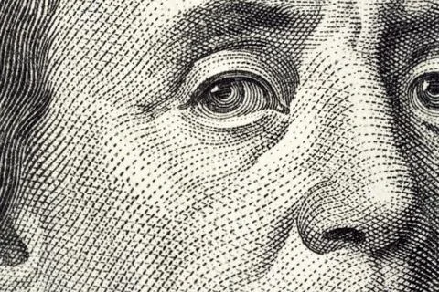 Dollar macro Stock Photos