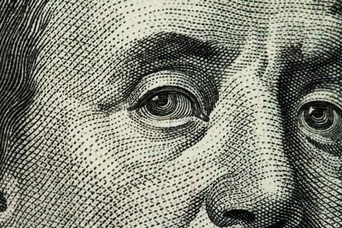 Dollar macro Stock Photos