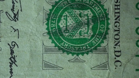 A Dollar Macro Rotating View Stock Footage 118392123