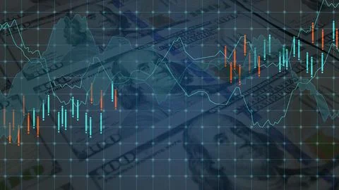 Dollar markets Stock Illustration