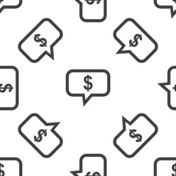 Dollar message pattern Illustrazione stock