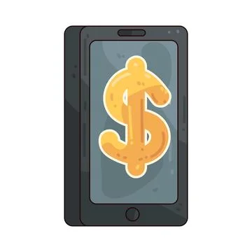 Dollar Mobile illustration Stock Illustration