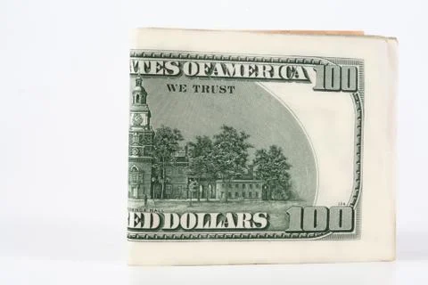 Dollar, model on dollar banknote, concept and idea of time value and money, r Stock Photos