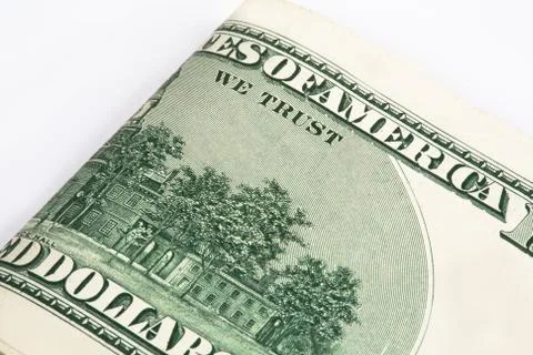 Dollar, model on dollar banknote, concept and idea of time value and money, r Stock Photos