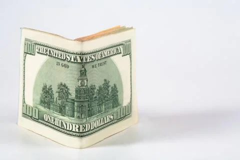 Dollar, model on dollar banknote, concept and idea of time value and money, r Stock Photos