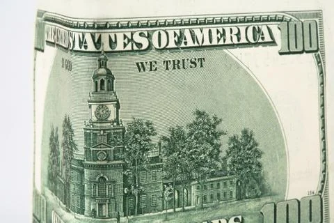 Dollar, model on dollar banknote, concept and idea of time value and money, r Stock Photos