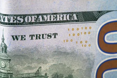 Dollar, model on dollar banknote, concept and idea of time value and money, r Stock Photos