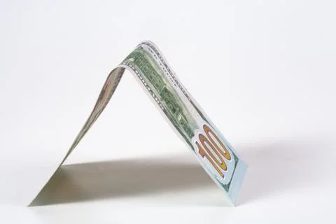 Dollar, model on dollar banknote, concept and idea of time value and money. Stock Photos