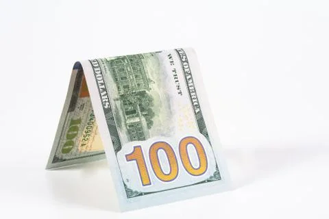 Dollar, model on dollar banknote, concept and idea of time value and money. Stock Photos