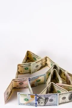 Dollar, model on dollar banknote Stock Photos