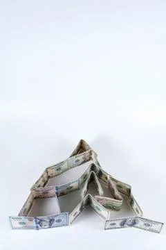 Dollar, model on dollar banknote Stock Photos