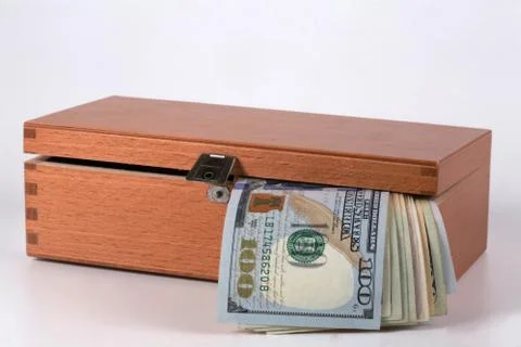 Dollar, model on dollar banknote. Stock Photos