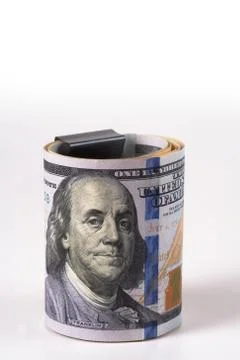 Dollar, model on dollar banknote. Stock Photos