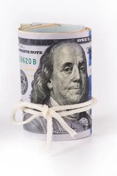 Dollar, model on dollar banknote. Stock Photos