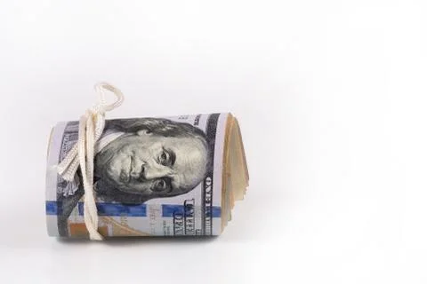 Dollar, model on dollar banknote. Stock Photos