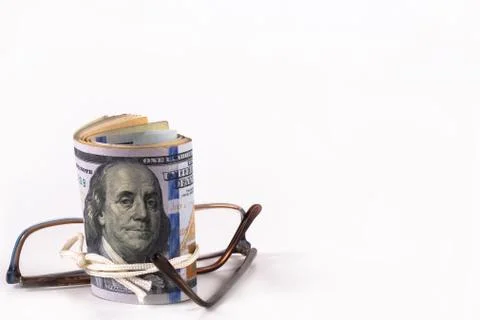 Dollar, model on dollar banknote. Stock Photos