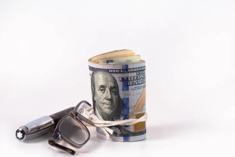 Dollar, model on dollar banknote. Stock Photos