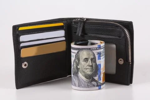 The dollar, a model on a dollar bill, a concept and idea of the Stock Photos