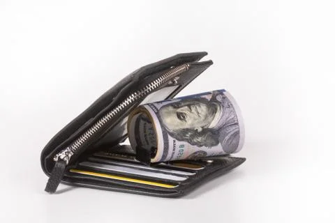 The dollar, a model on a dollar bill, a concept and idea of the Stock Photos