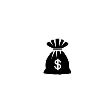 Dollar money bag icon vector design template Stock Illustration