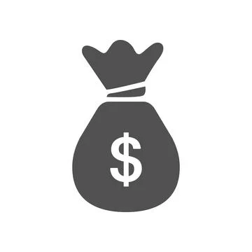 Dollar Money Bag Isolated Vector Icon Illustration Stock Illustration