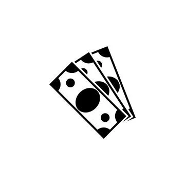 Dollar Money Cash Solid Flat Vector Icon Isolated on White Background イラスト素材