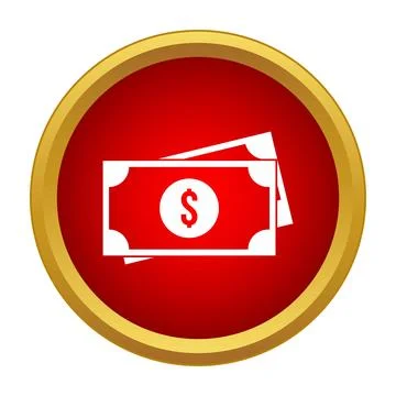 Dollar money stack icon showing finance and wealth Stock Illustration