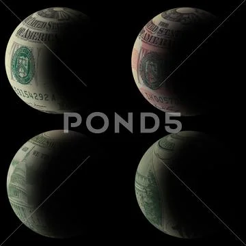 Dollar moon Stock Illustration