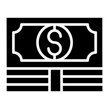 Dollar note Vector Icon Design Illustration Stock Illustration