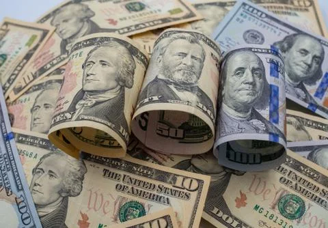 Dollar notes for money concept background Foto stock