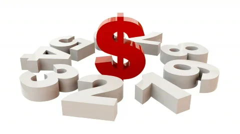 Dollar number rotate 库存影片 863177
